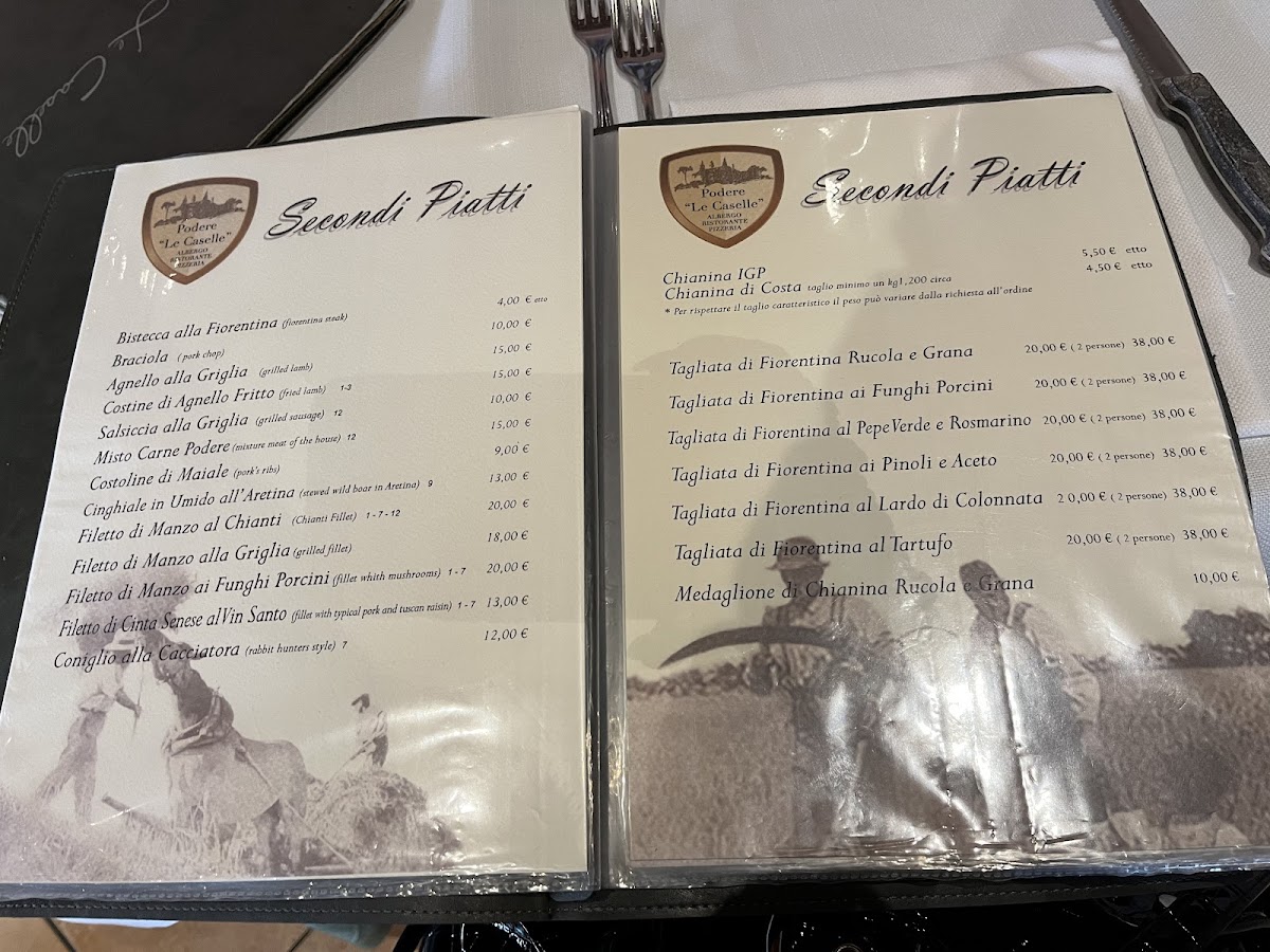 Menu Podere Le Caselle Di Pecchi Carolina & C. S.n.c.-1