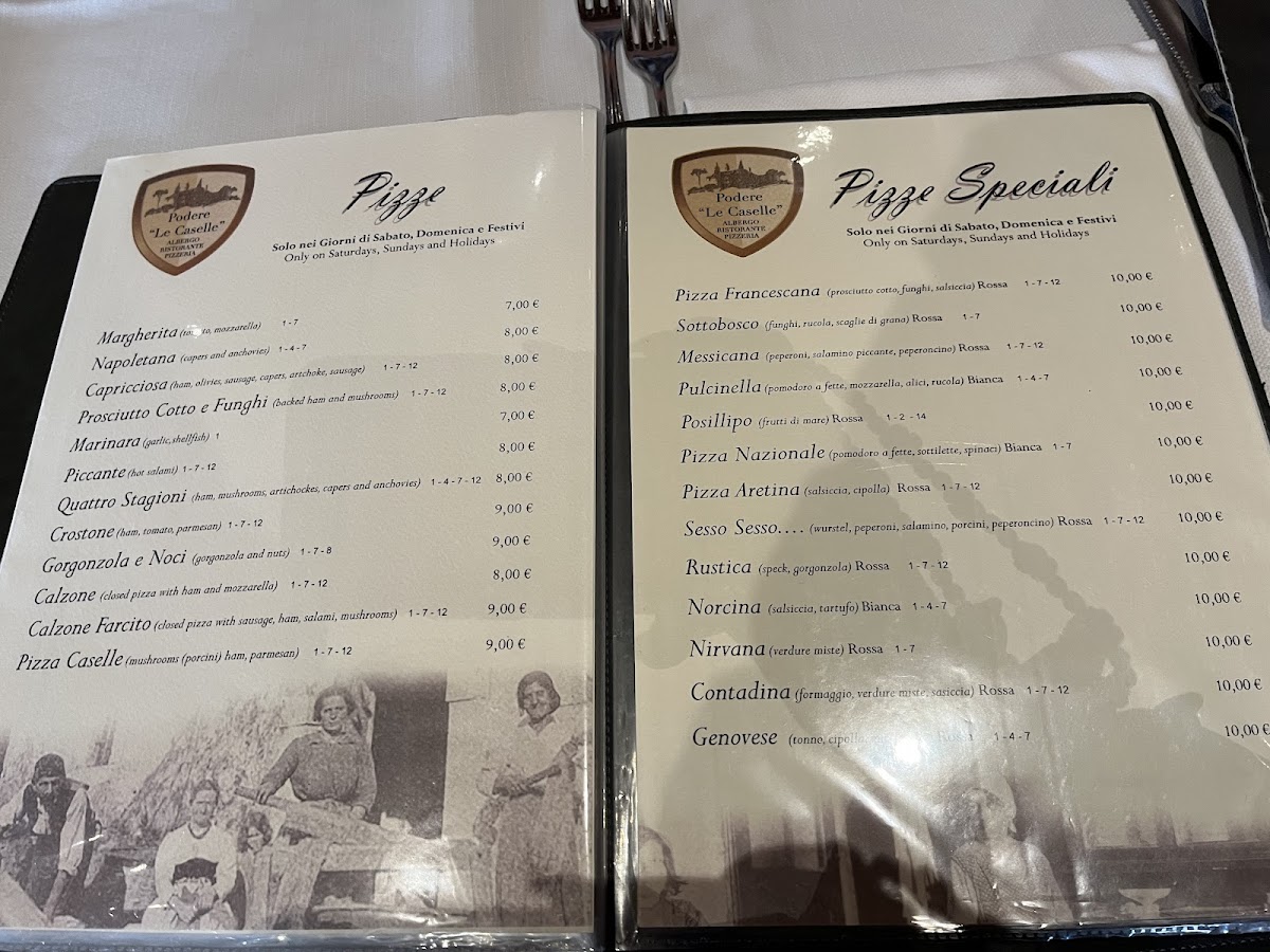 Menu Podere Le Caselle Di Pecchi Carolina & C. S.n.c.-2