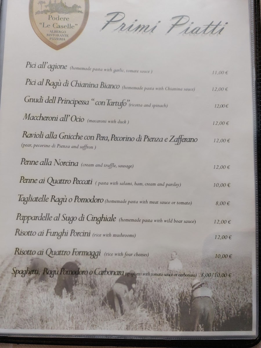 Menu Podere Le Caselle Di Pecchi Carolina & C. S.n.c.-3