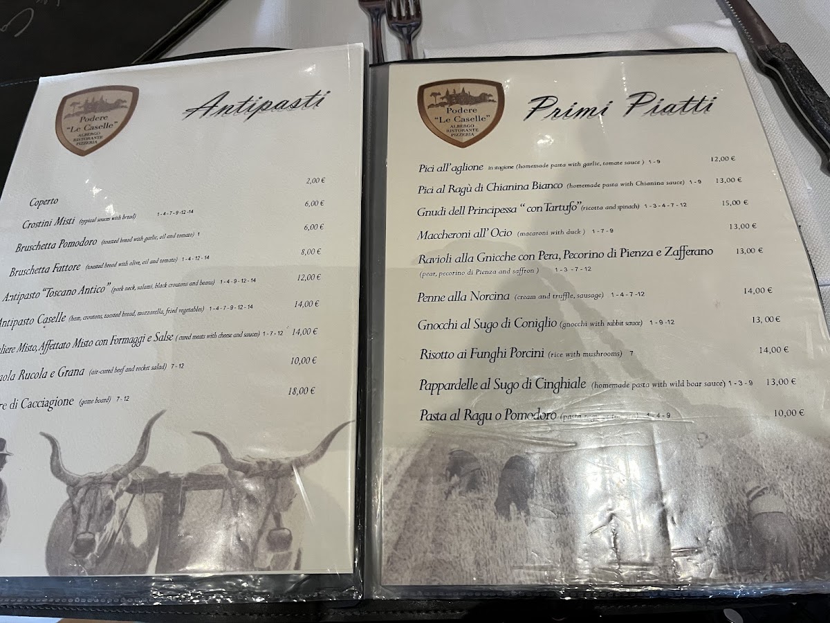 Menu Podere Le Caselle Di Pecchi Carolina & C. S.n.c.-5