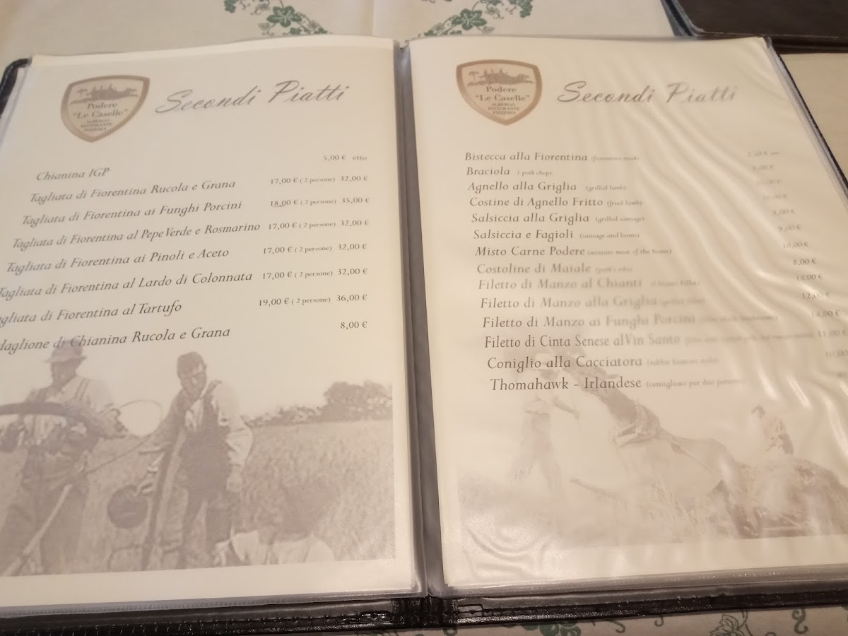 Menu Podere Le Caselle Di Pecchi Carolina & C. S.n.c.-8